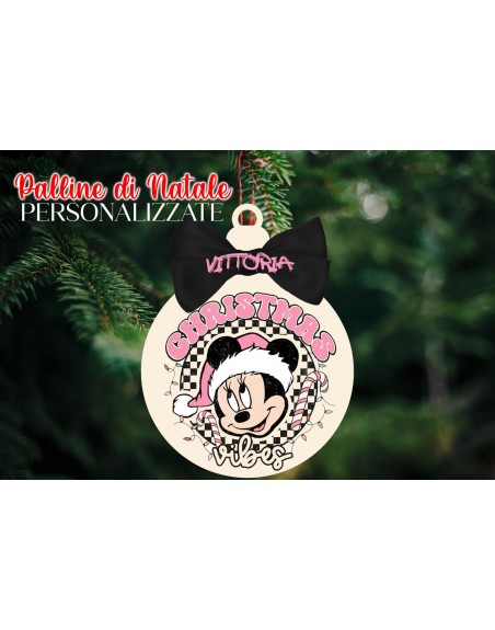 Sfera natalizia versione minnie 10 cm