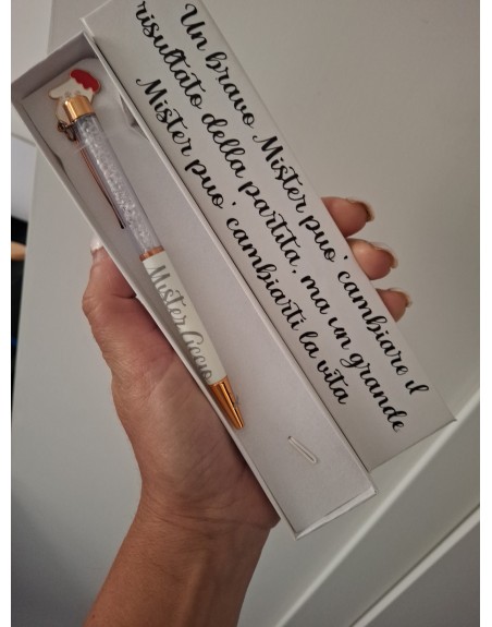 Penna con scatola personalizzata