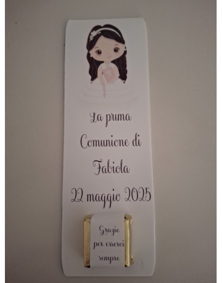 Segnaposto con cioccolatino personalizzato