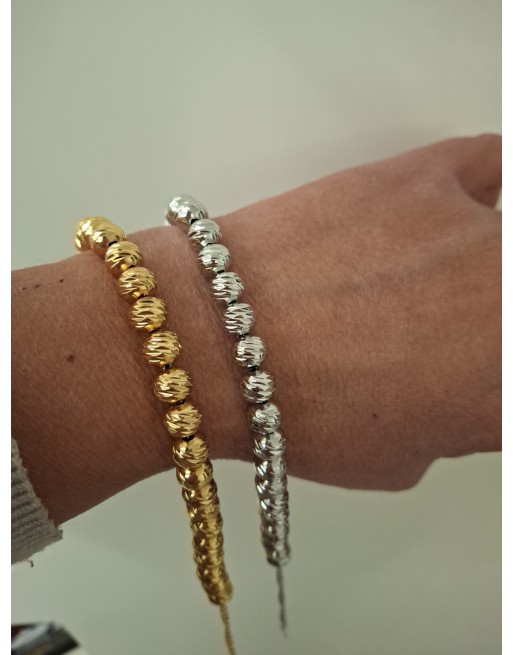 Bracciale  sfera lavorata misura regolabile