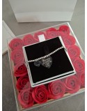 Box scatola rose con bracciale mamma