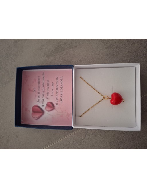 Collana con scatola personalizzabile