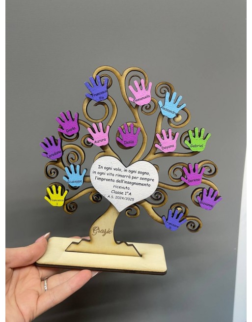 Albero della vita legno  con stampa personalizzata
