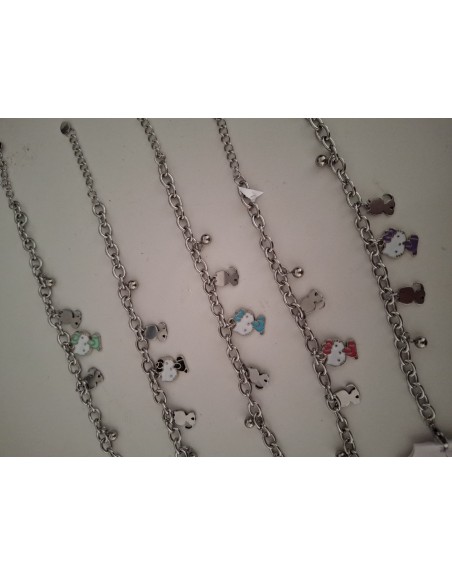 Bracciale con ciondolo hello kitty