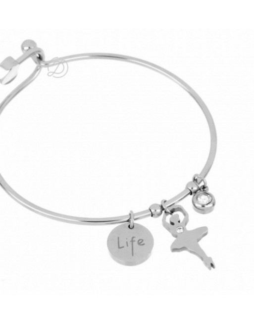 Bracciale con ciondolo ballerina