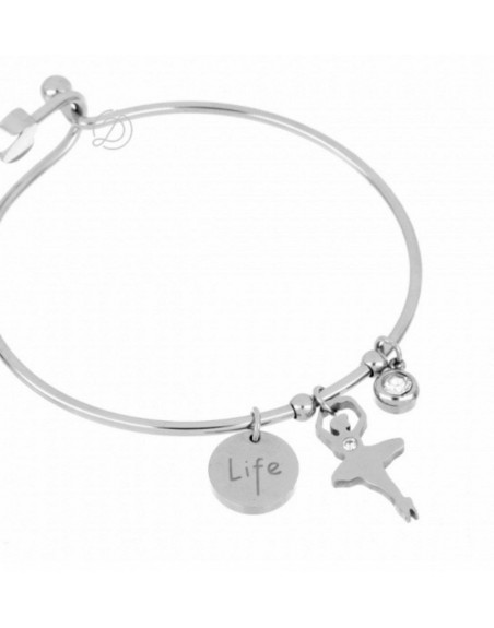 Bracciale con ciondolo ballerina