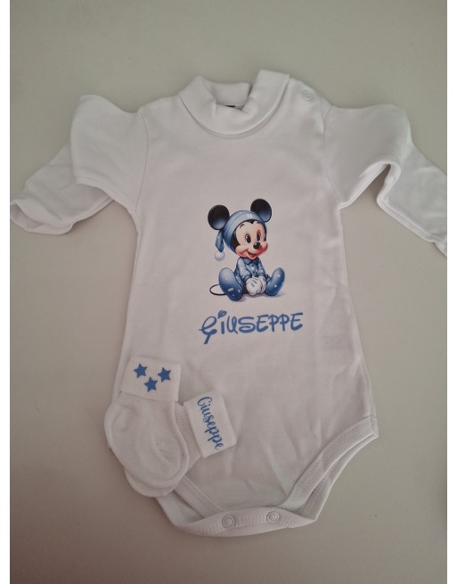 Body + calzino neonato  con nome