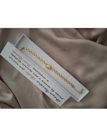 Scatola con frase personalizzata e bracciale acciaio