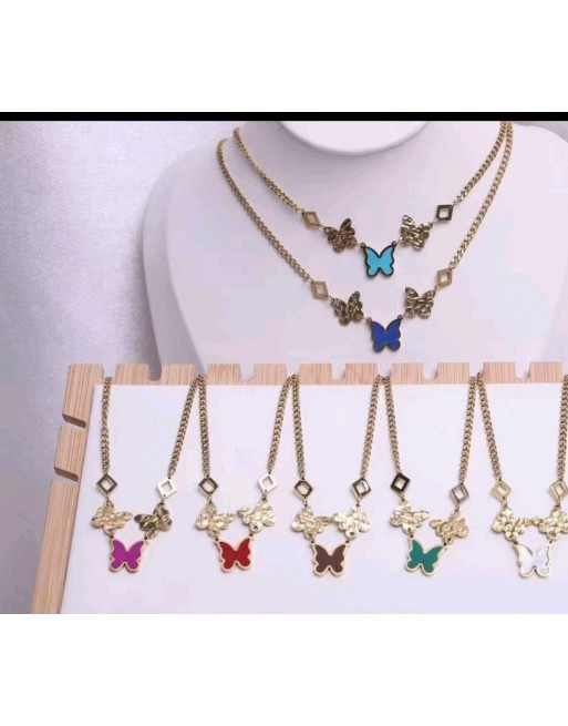 Collana modello farfalla colore oro