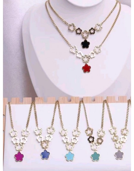 Collana acciaio colore oro