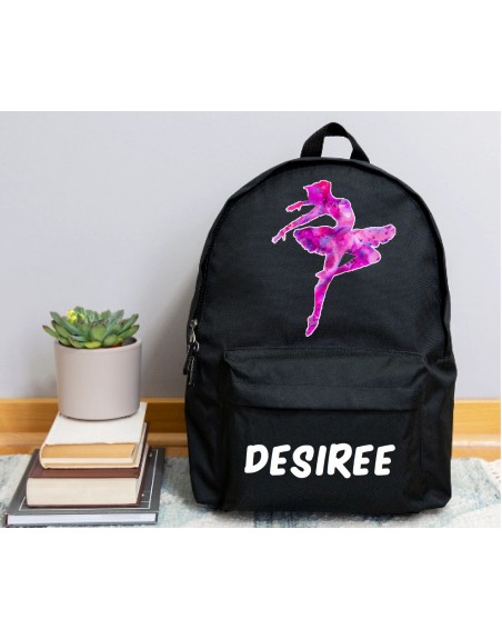 Zaino personalizzato con personaggio e nome 25x15x40