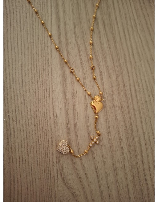 Collana  con cuore sacro