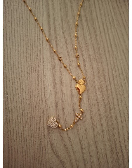 Collana  con cuore sacro