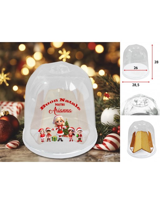 Portapanettone plex con  personalizzazione