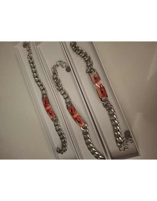 Bracciale sguardo acciaio inossidabile