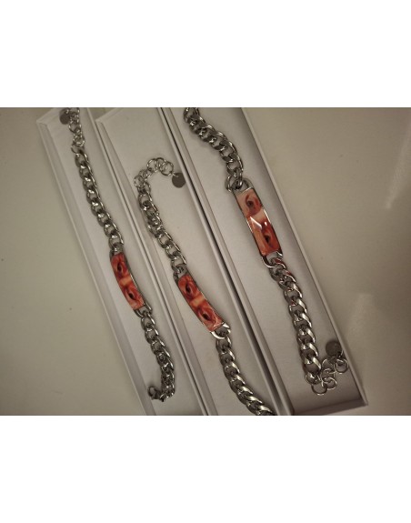 Bracciale sguardo acciaio inossidabile