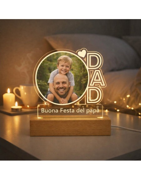Trga legno con luce led